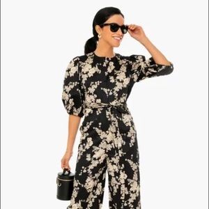 Rebecca Taylor Tie Waist Gabrielle Flyer Jumpsuit